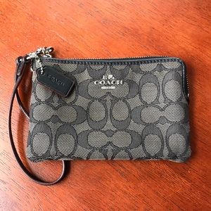 Black Coach Wrist Wallet